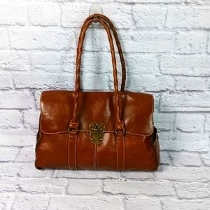 Patricia Nash cognac leather shoulders bag